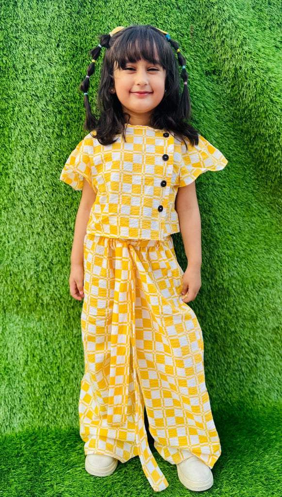 Plaid yellow set