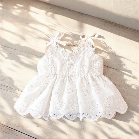 The chikankari white top
