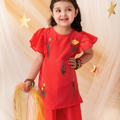 Dehleez set (orange) ec26