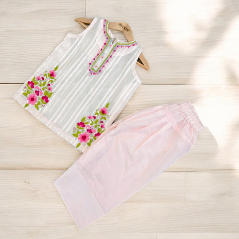 Singhar emb farshi shalwar set