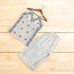Ranjhana white emb set