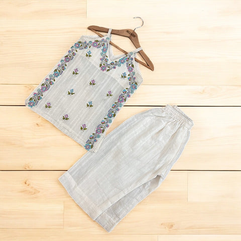 Ranjhana white emb set