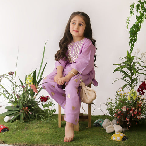 The Hearts Farshi shalwar set (lilac) eac26