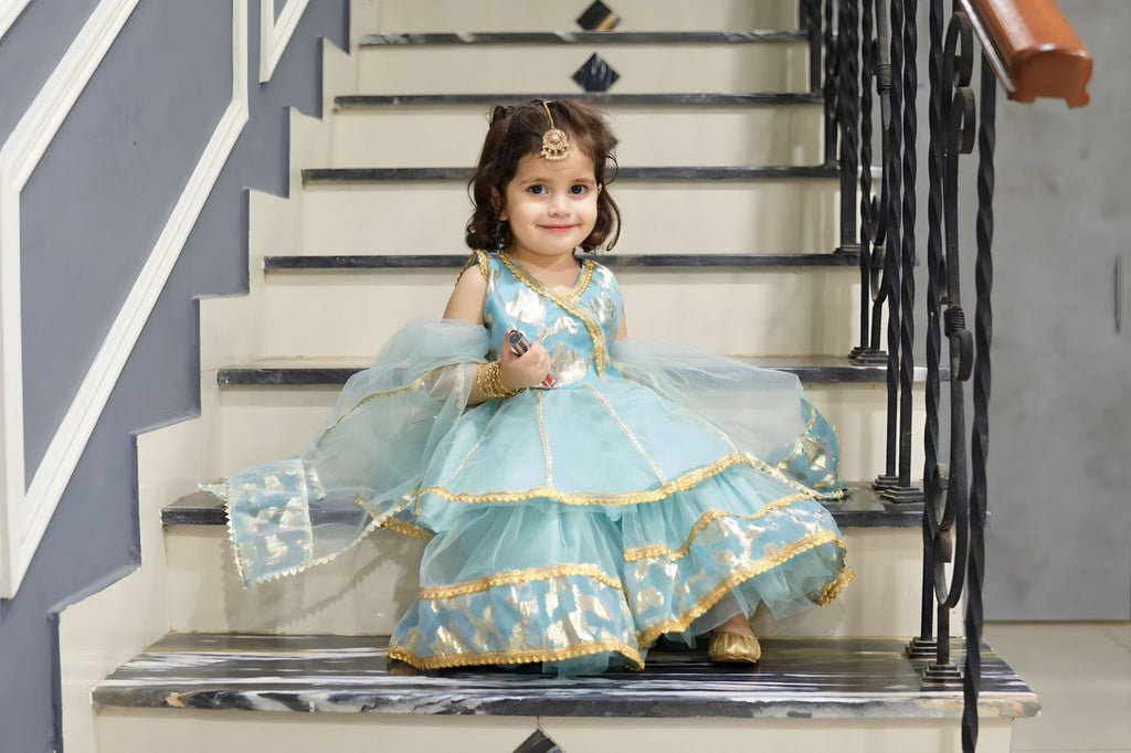 Ujala Gharara set Blue