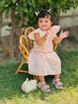 Peony White PINK skirt Set
