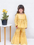 Yellow Glitter Gharara set