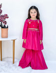 The Shocking pink PARWAZ Gharara Set