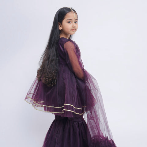 The Plum pansy Gharara