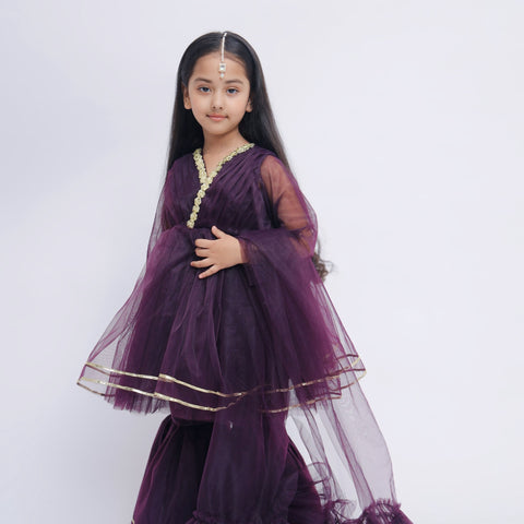 The Plum pansy Gharara