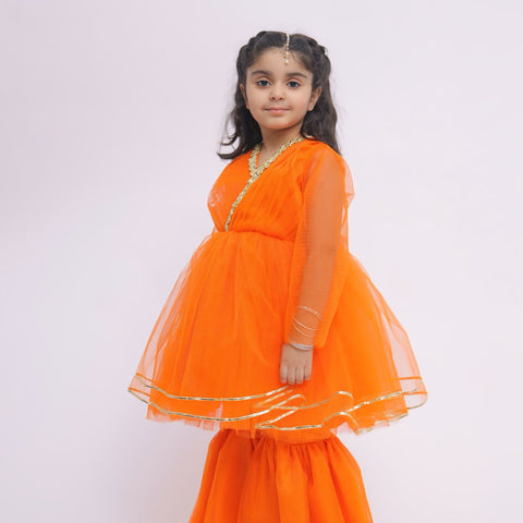 The Orange pansy Gharara