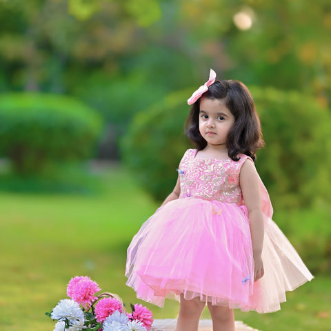 Pink flora winx frock