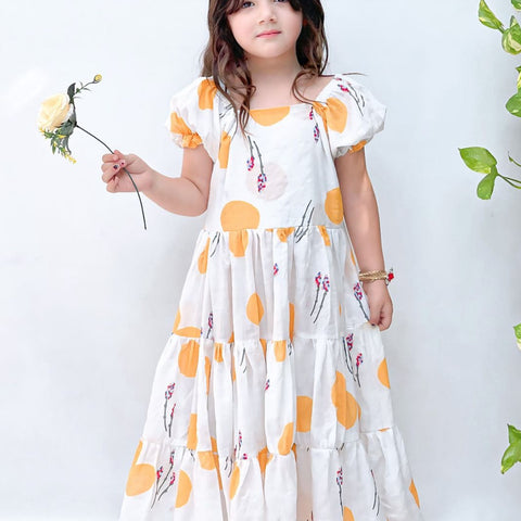The Amal yellow Summer dress