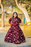 The Valvet Maroon Lehnga set
