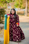 The Valvet Maroon Lehnga set