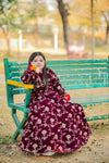 The Valvet Maroon Lehnga set
