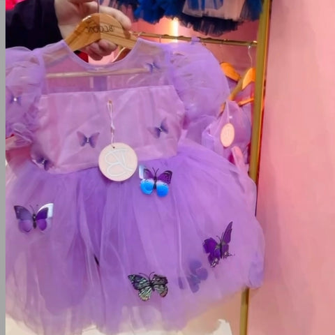 Lilac Butterfly Frock