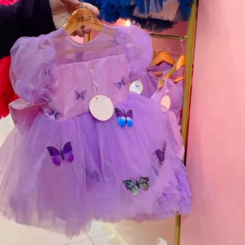 Lilac Butterfly Frock
