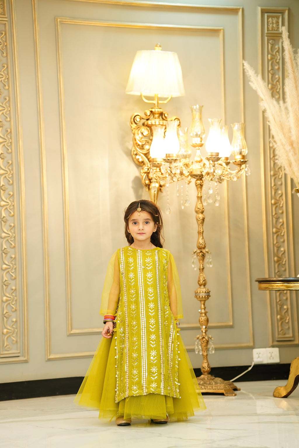 Baby Girl Mehndi Dress Design For Girl 2018 Girl Mehndi Frocks