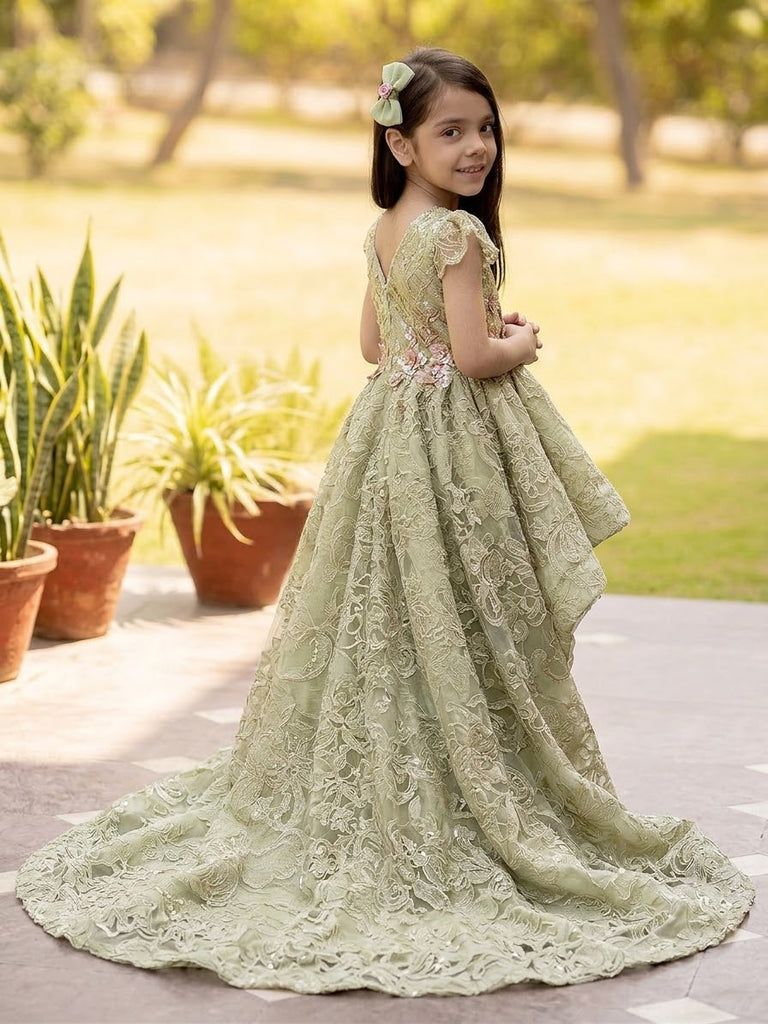 The Secret Garden green tail dress