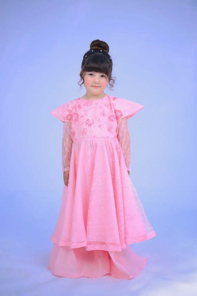 Gulabi Amal gharara set