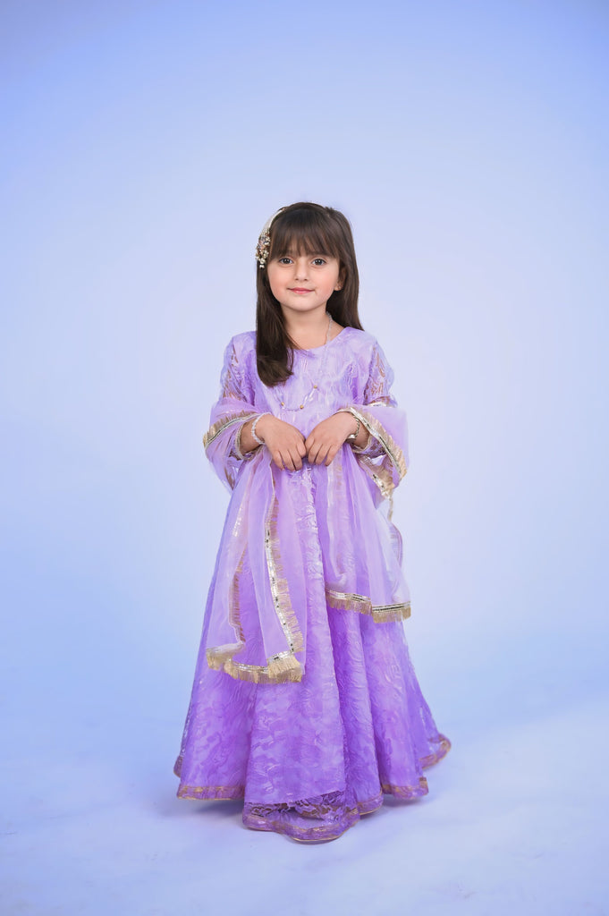 Nigah e shauq lilac maxi