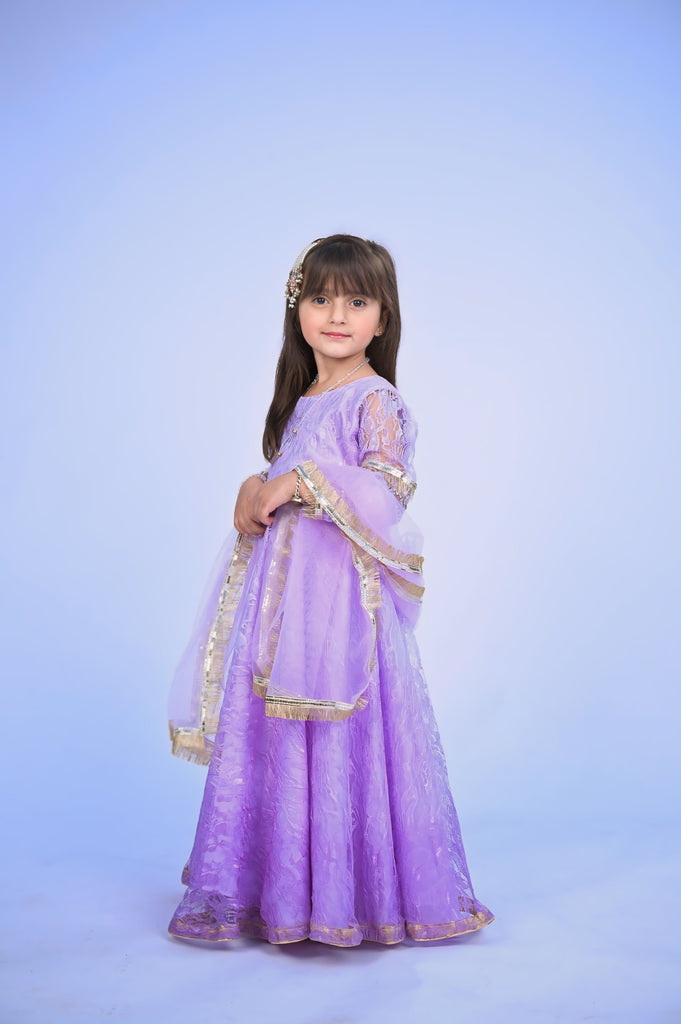 Nigah e shauq lilac maxi