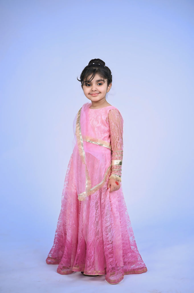 Nigah e shauq pink maxi