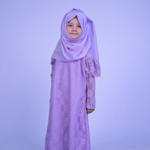 Lilac Lace abaya