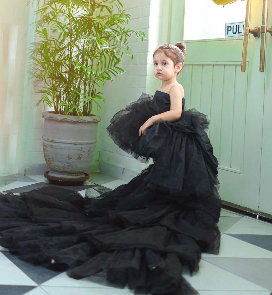 Cruela Black Tail Dress sale