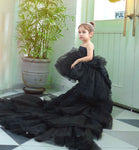 Cruela Black Tail Dress sale