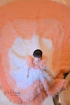 Hareem Long Peach Dress