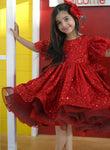 The Sparkling Red Dress