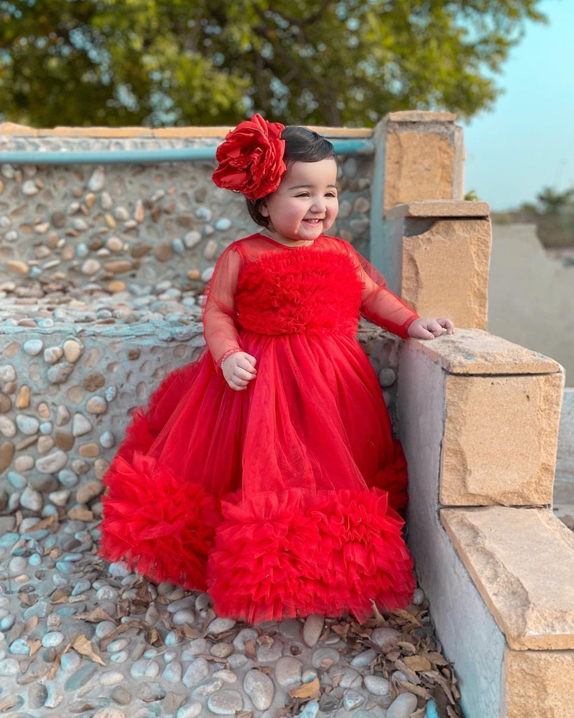 Rose Red Floor Length
