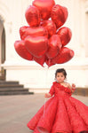 Ball Gown Sequin Aizal Red