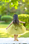 Pistachio flora winx frock