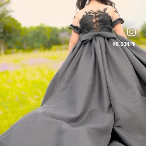 Queen Black Tail Frock
