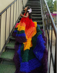 The Amal Rainbow Long Tail Frock