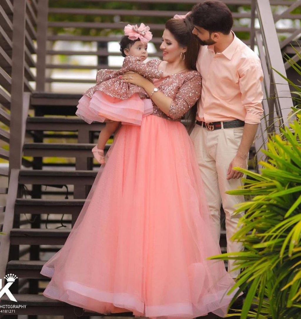 The Peachy Pink Sequence Dress Bloon | Dressing Little Dreams The Peachy Pink Sequence Dress Bloon | Dressing Little Dreams