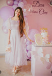 Mahas glowy puirple dress
