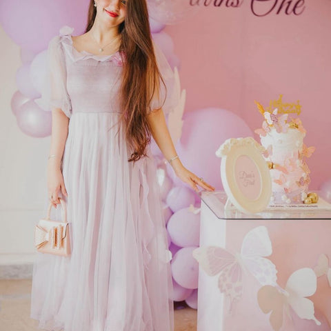 Mahas glowy puirple dress