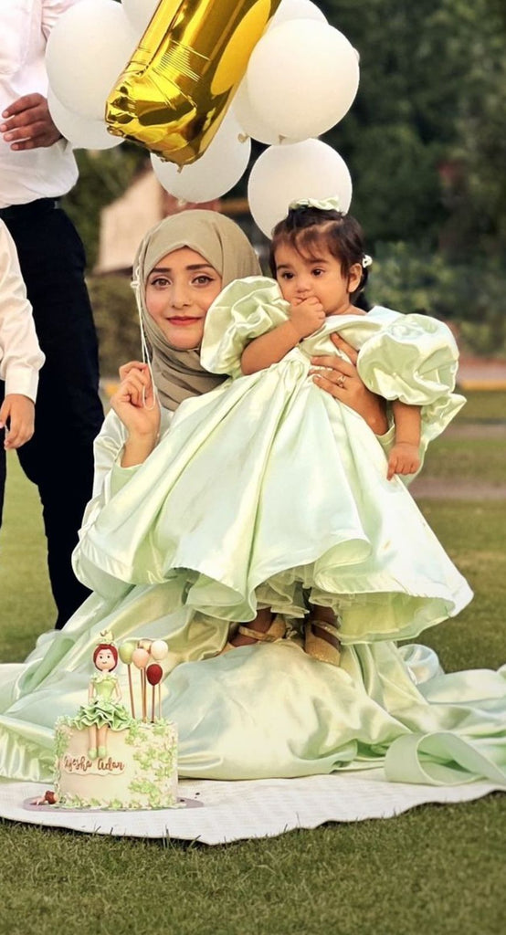 Green Clay Forest Princess Dress