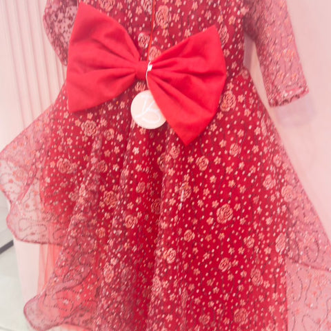 Pinwheel Galaxy Frock (red)