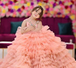 Chronicals peach frock