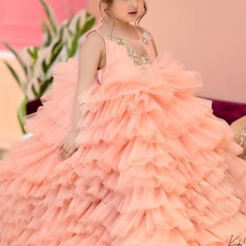 Chronicals peach frock