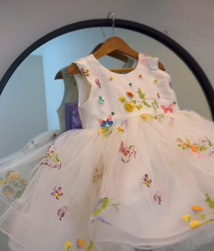 Garden white frock