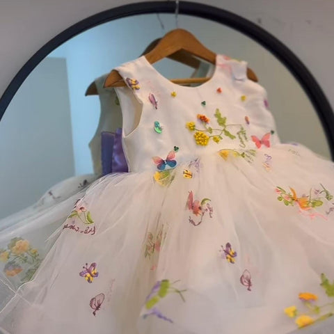 Garden white frock