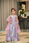 The purple pansy lehnga