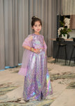 The purple pansy lehnga
