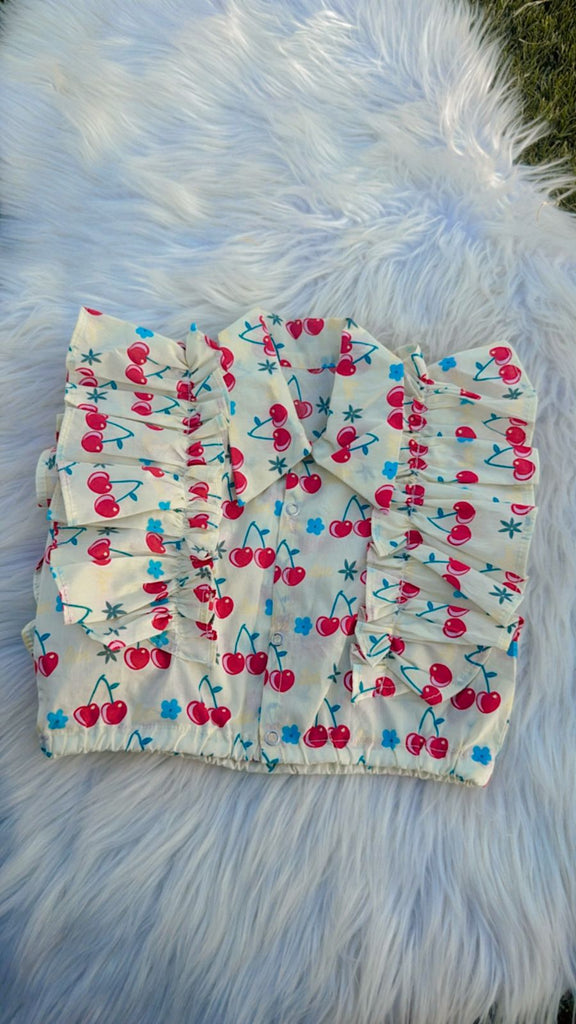 Cherry blossom white top