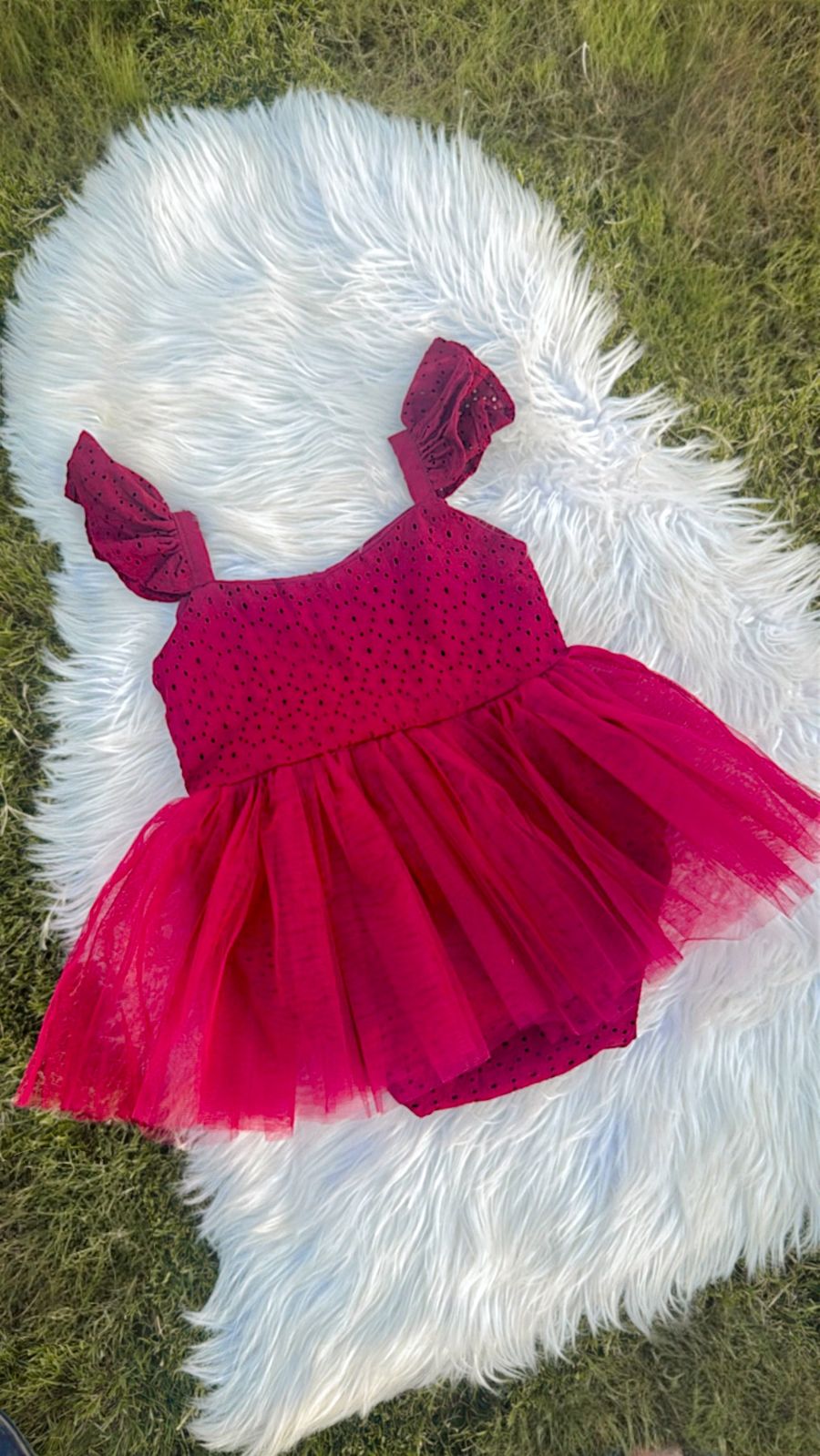 Wobbly dress maroon